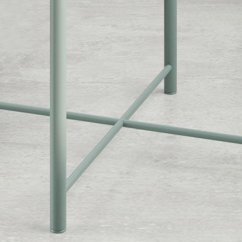 Wit/groen/zwart/geel 4 poten moderne stijl metalen ijzeren nachtkastje