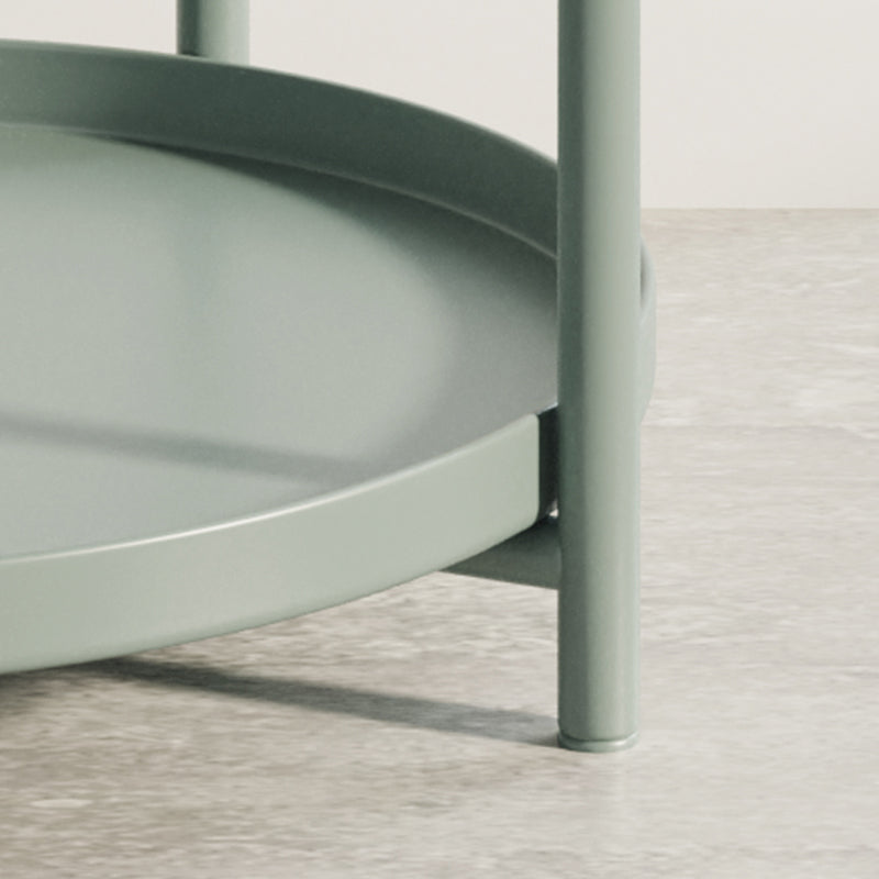 Wit/groen/zwart/geel 4 poten moderne stijl metalen ijzeren nachtkastje