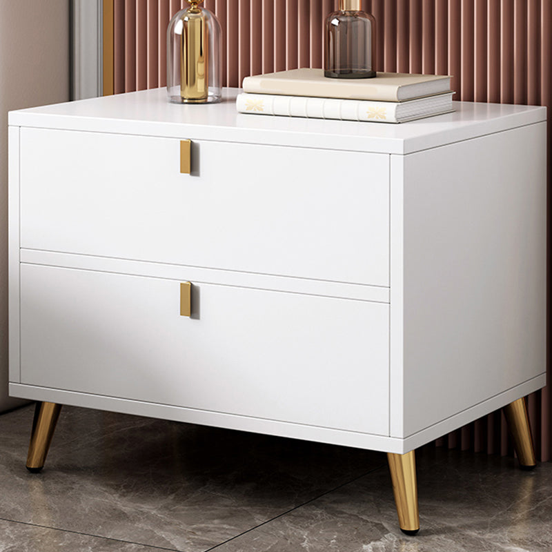 Malicera de noche de madera con cajón /16.5"20.8"tall nocturno en marrón / negro / blanco