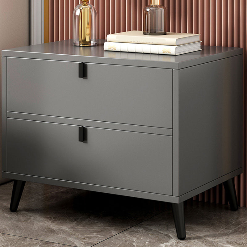 Houten nachtkastje met lade /16.5"20.8"tall nachtkastje in bruin / zwart / wit