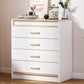13.38" Wide Rectangle Accent Chest White Wood Accent Cabinet