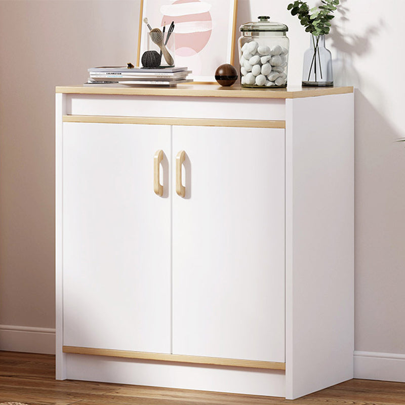 13.38 "Wijd rechthoek Accent borst Witte houten accentkast