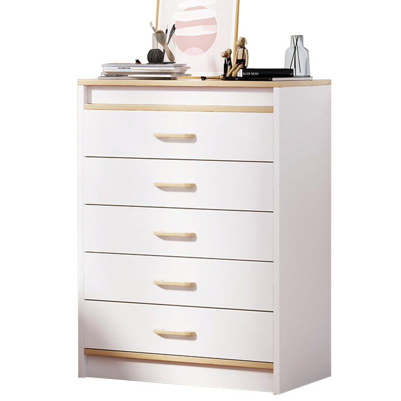 13.38" Wide Rectangle Accent Chest White Wood Accent Cabinet