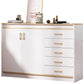 13.38" Wide Rectangle Accent Chest White Wood Accent Cabinet