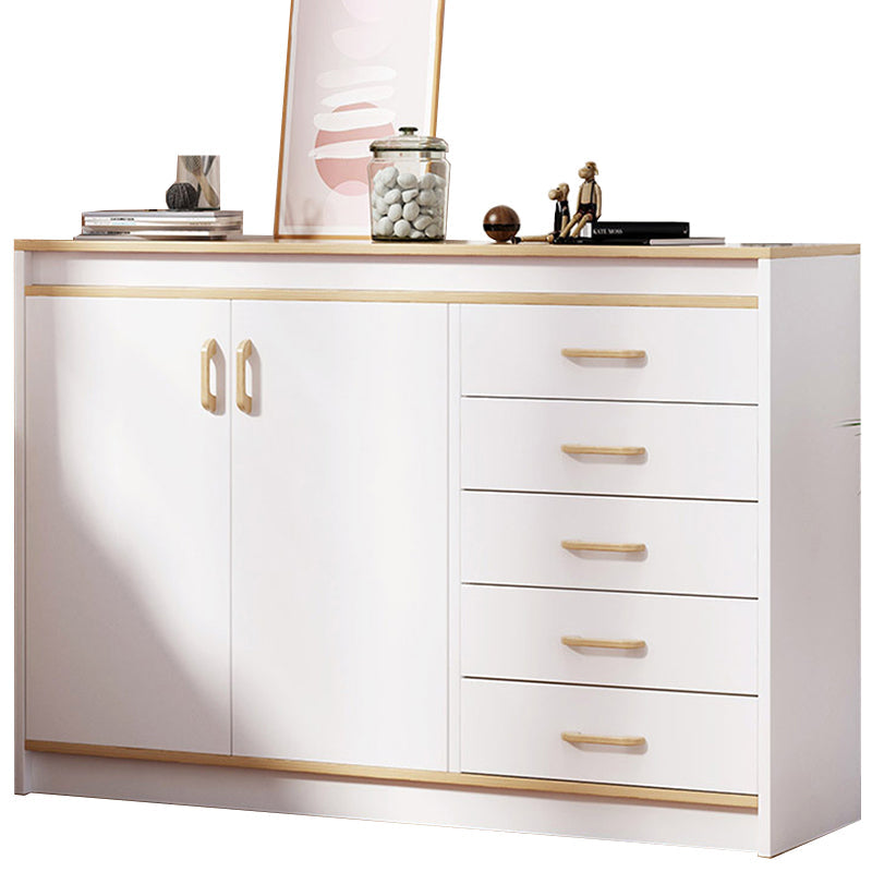 13.38 "Wijd rechthoek Accent borst Witte houten accentkast