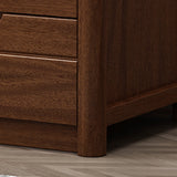 3つの引き出し付き農家のソリッドウッドナイトスタンド26.77 "背の高いナイトテーブル