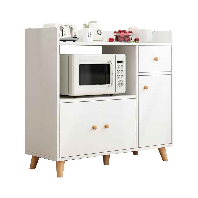 Scheda in legno ingegnerizzato in stile moderno con porta e cassetto