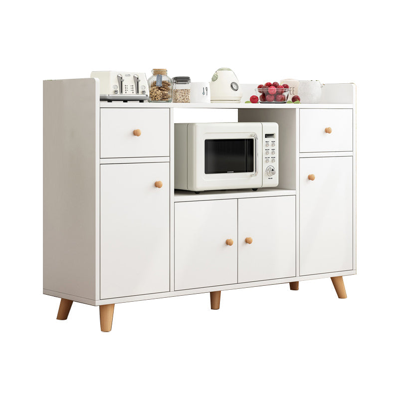 Scheda in legno ingegnerizzato in stile moderno con porta e cassetto