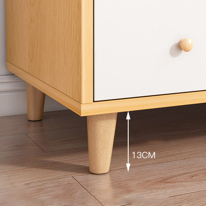 Scheda in legno ingegnerizzato in stile moderno con porta e cassetto