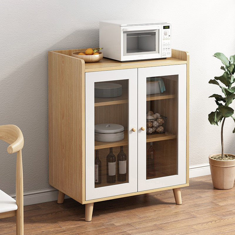 Scheda in legno ingegnerizzato in stile moderno con porta e cassetto