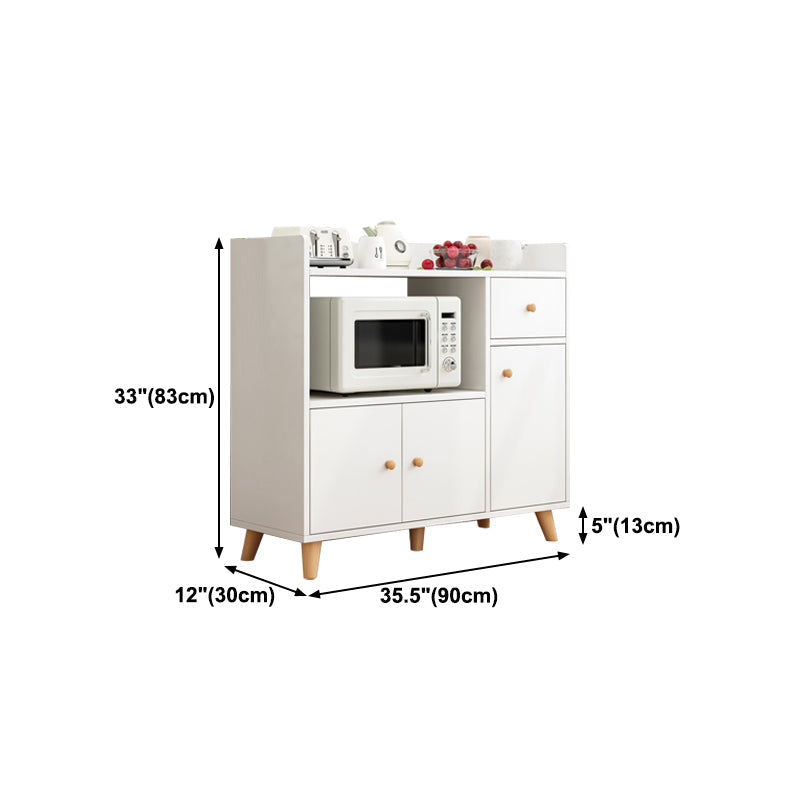 Scheda in legno ingegnerizzato in stile moderno con porta e cassetto