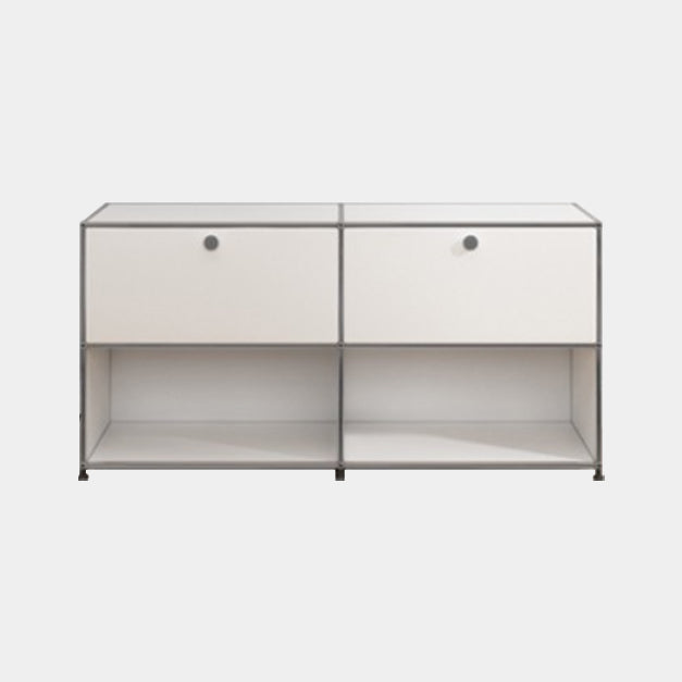Stainless Steel Sideboard Contemporary Style Storage Dining Sideboard Clearhalo 'buffet_sideboard' 'Buffets & Sideboards' 'furn' 'furn_buffet_sideboard' 'Furniture' 'Kitchen & Dining Furniture' 5470816