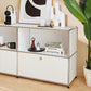 Stainless Steel Sideboard Contemporary Style Storage Dining Sideboard Clearhalo 'buffet_sideboard' 'Buffets & Sideboards' 'furn' 'furn_buffet_sideboard' 'Furniture' 'Kitchen & Dining Furniture' 5470821
