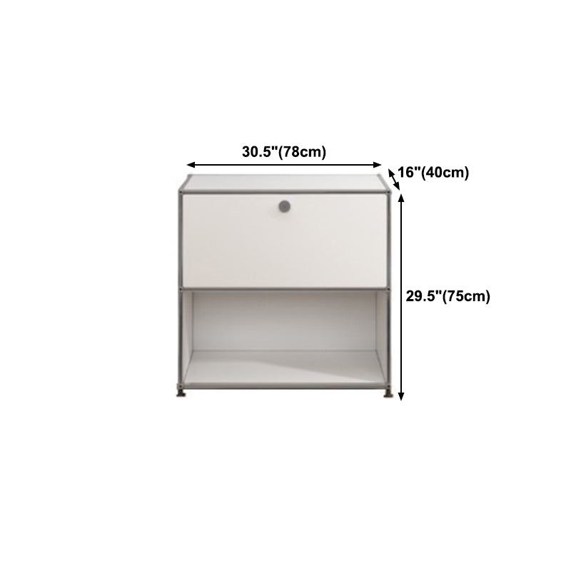 Stainless Steel Sideboard Contemporary Style Storage Dining Sideboard Clearhalo 'buffet_sideboard' 'Buffets & Sideboards' 'furn' 'furn_buffet_sideboard' 'Furniture' 'Kitchen & Dining Furniture' 5470839