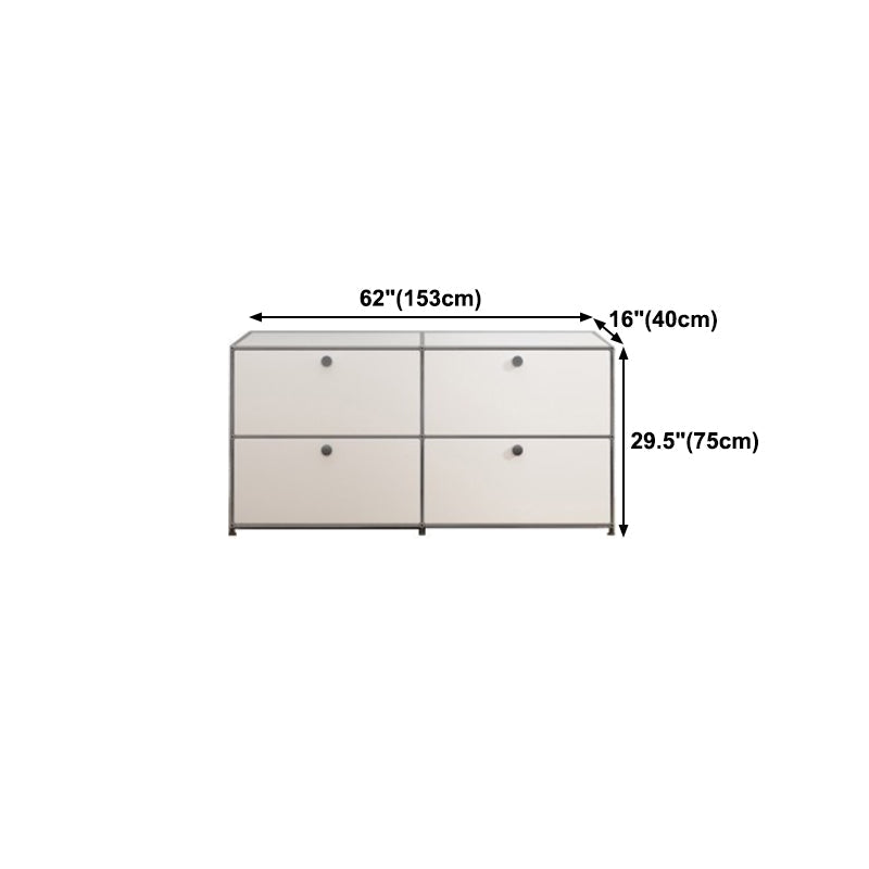 Stainless Steel Sideboard Contemporary Style Storage Dining Sideboard Clearhalo 'buffet_sideboard' 'Buffets & Sideboards' 'furn' 'furn_buffet_sideboard' 'Furniture' 'Kitchen & Dining Furniture' 5470844