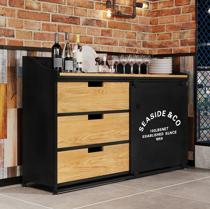 Sideboard in stile moderno Sideboard a 3 cassetti con porta scorrevole per soggiorno