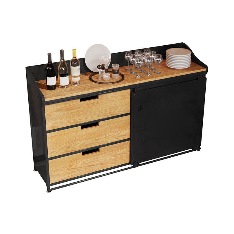 Sideboard in stile moderno Sideboard a 3 cassetti con porta scorrevole per soggiorno