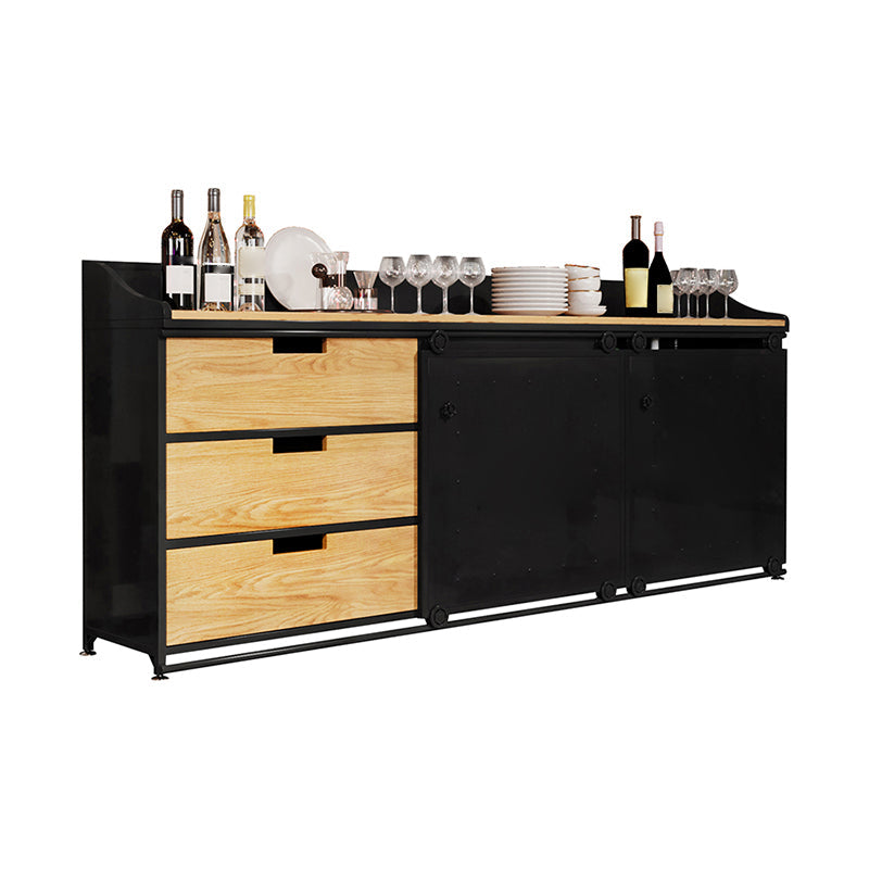 Sideboard in stile moderno Sideboard a 3 cassetti con porta scorrevole per soggiorno