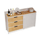 Sideboard in stile moderno Sideboard a 3 cassetti con porta scorrevole per soggiorno