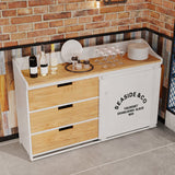 Sideboard in stile moderno Sideboard a 3 cassetti con porta scorrevole per soggiorno