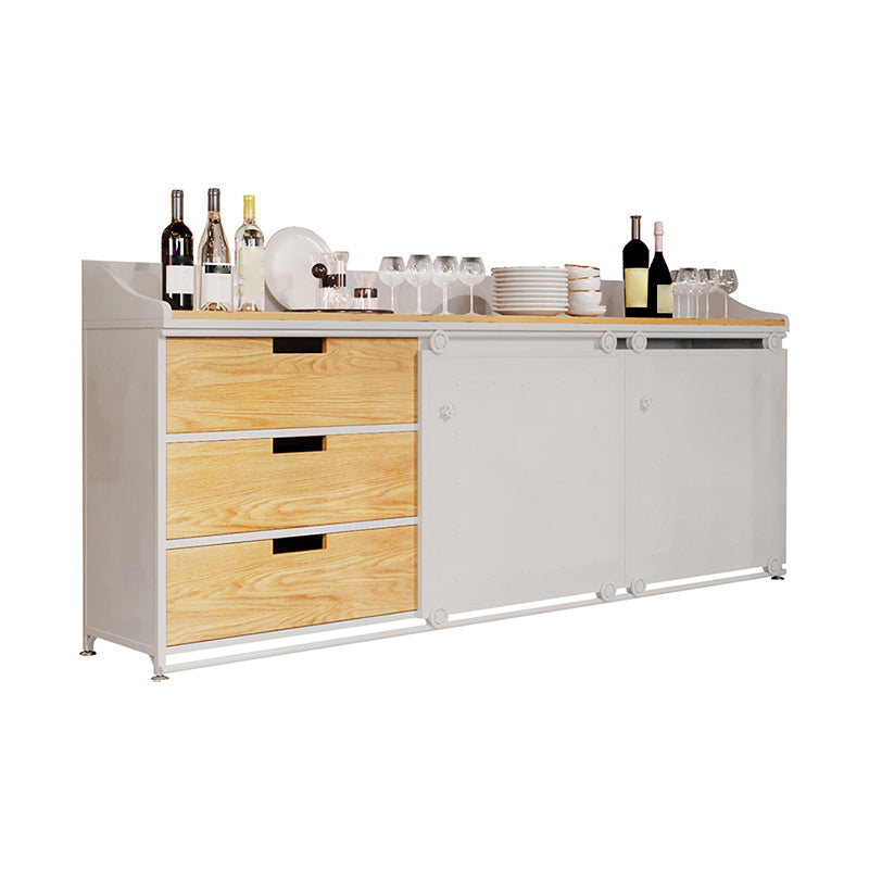 Sideboard in stile moderno Sideboard a 3 cassetti con porta scorrevole per soggiorno