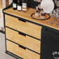 Sideboard in stile moderno Sideboard a 3 cassetti con porta scorrevole per soggiorno