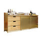 Sideboard in stile moderno Sideboard a 3 cassetti con porta scorrevole per soggiorno