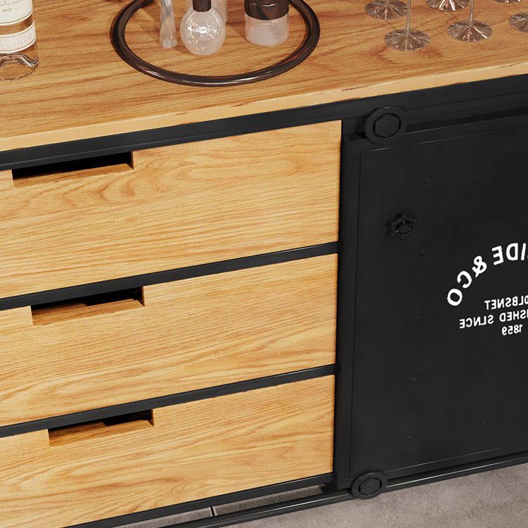 Sideboard in stile moderno Sideboard a 3 cassetti con porta scorrevole per soggiorno