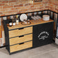 Sideboard in stile moderno Sideboard a 3 cassetti con porta scorrevole per soggiorno