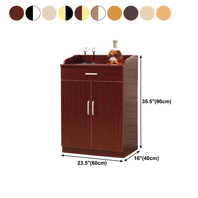 Scheda in legno ingegnerizzato in ingegnerizzazione della scheda glam con porta e cassetto per uso domestico