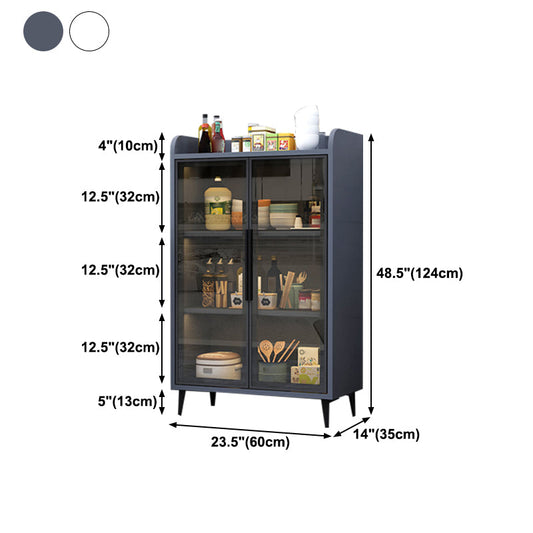 Sideboard in stile Glam Sideboard ingegnerizzato in legno Sideboard con porta di vetro