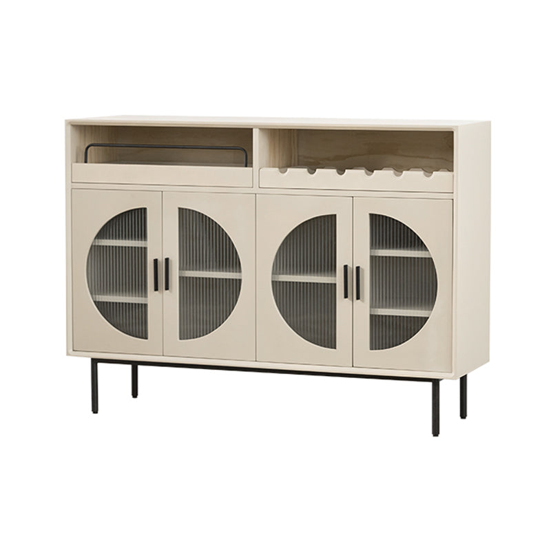 Moderno legno 39 "h sideboard buffet sala da pranzo buffet server con porte di vetro