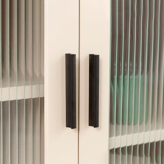 Moderno legno 39 "h sideboard buffet sala da pranzo buffet server con porte di vetro