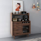 Modern Style Buffet Server 51-inch Height Pine Frame Kitchen Server Clearhalo 'buffet_sideboard' 'Buffets & Sideboards' 'furn' 'furn_buffet_sideboard' 'Furniture' 'Kitchen & Dining Furniture' 5471235