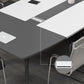 Industrial Curved Writing Desk Cable Management Office Desk with Parsons Base Clearhalo 'furn' 'furn_office_desk' 'Furniture' 'Office Desks' 'Office Furniture' 'office_desk' 5471300
