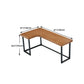 T-Shape Office Table Industrial Office Desk with H-Shape Base