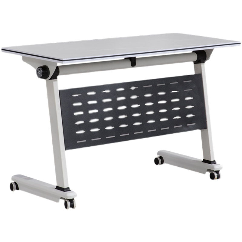 Contemporary Manufactured Wood Office Desk Rectangular Desk with Wheels 70.9"L x 23.6"W x 29.5"H Clearhalo 'furn' 'furn_office_desk' 'Furniture' 'Office Desks' 'Office Furniture' 'office_desk' 5471351