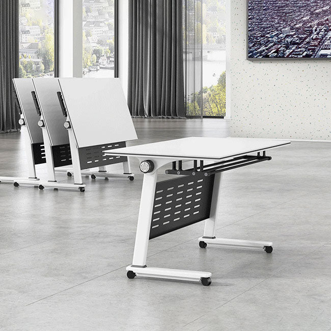 Contemporary Manufactured Wood Office Desk Rectangular Desk with Wheels Clearhalo 'furn' 'furn_office_desk' 'Furniture' 'Office Desks' 'Office Furniture' 'office_desk' 5471353