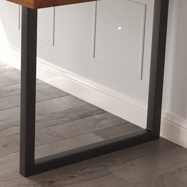 Rectangular Desk Solid Wood Top Black Metal Legs for Bedroom Clearhalo 'furn' 'furn_office_desk' 'Furniture' 'Office Desks' 'Office Furniture' 'office_desk' 5471563