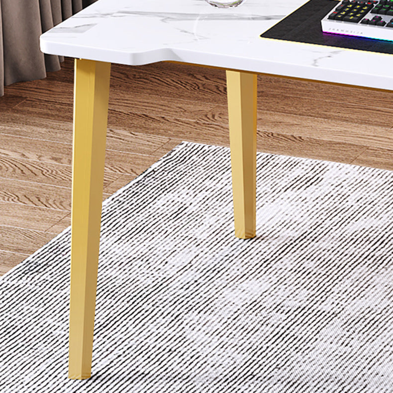 Contemporary Office Desk Home Writing Desk with Drawer and Cabinet Clearhalo 'furn' 'furn_office_desk' 'Furniture' 'Office Desks' 'Office Furniture' 'office_desk' 5471602