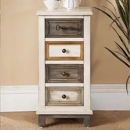 Cassa di lingerie in legno massiccio tradizionale stoccaggio verticale per la camera da letto