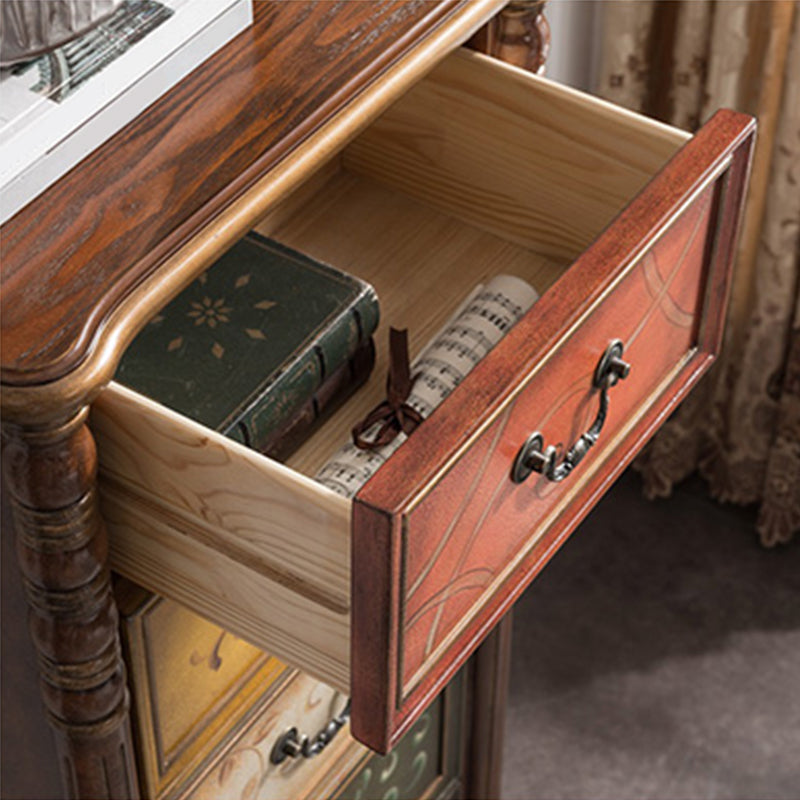 Vaste houten lingerie borst traditionele stijl slaapkamer verticale opbergkast