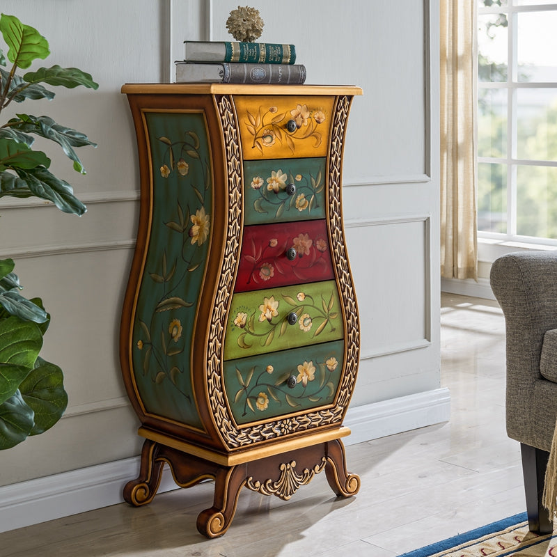 Vaasvorm houten lingerie borst traditionele stijl slaapkamer verticale opbergkast