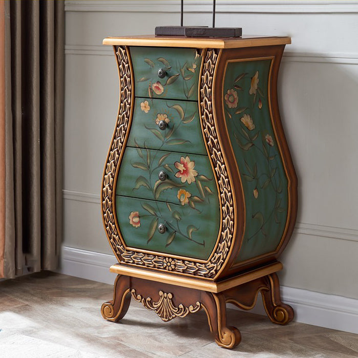 Vaasvorm houten lingerie borst traditionele stijl slaapkamer verticale opbergkast