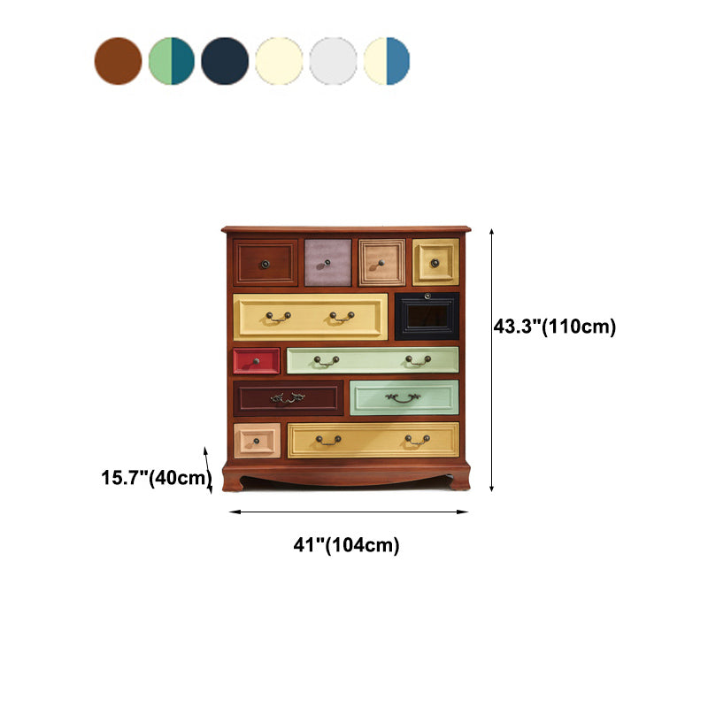 Houten opbergkast dressoir retro stijl slaapkamer opbergkast met laden