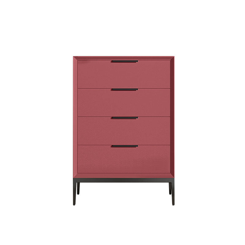 3 / 4 / 5 Drawers Wooden Storage Chest Dresser Modern Style Bedroom Chest 20"L x 16"W x 30"H Purple-Red Clearhalo 'Bedroom Furniture' 'Dressers & Chests' 'dressers_chests' 'furn' 'furn_dressers_chests' 'Furniture' 5471709