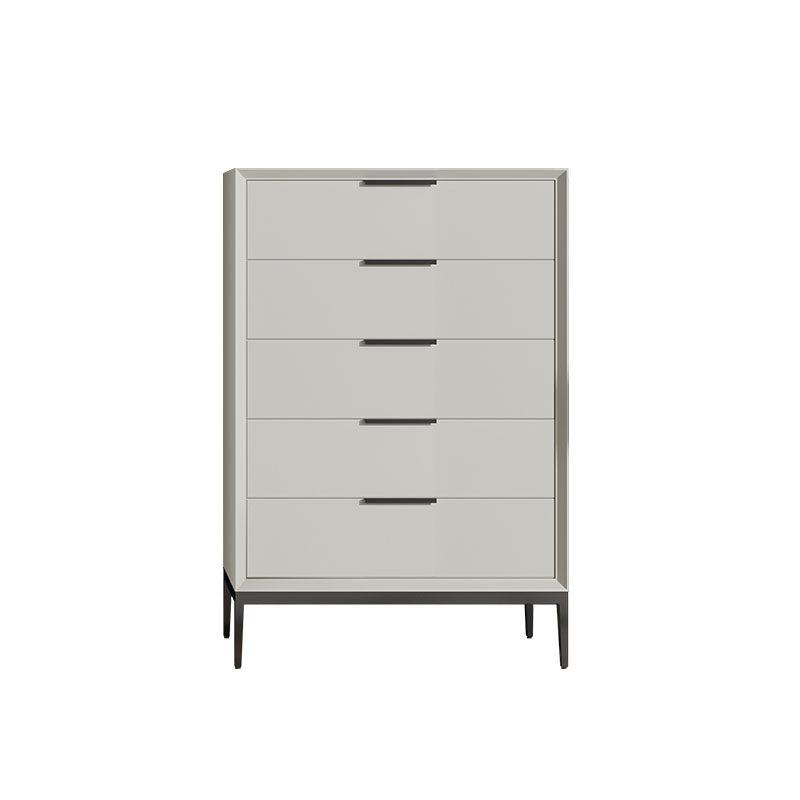 3 / 4 / 5 Drawers Wooden Storage Chest Dresser Modern Style Bedroom Chest 20"L x 16"W x 35"H Cream Gray Clearhalo 'Bedroom Furniture' 'Dressers & Chests' 'dressers_chests' 'furn' 'furn_dressers_chests' 'Furniture' 5471717