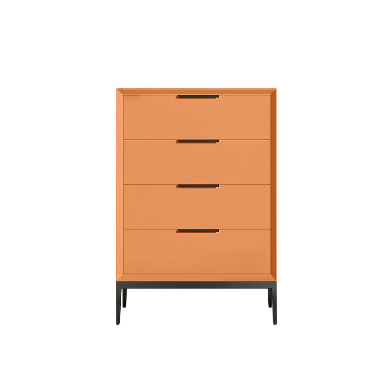 3 / 4 / 5 Drawers Wooden Storage Chest Dresser Modern Style Bedroom Chest 20"L x 16"W x 30"H Orange Clearhalo 'Bedroom Furniture' 'Dressers & Chests' 'dressers_chests' 'furn' 'furn_dressers_chests' 'Furniture' 5471721