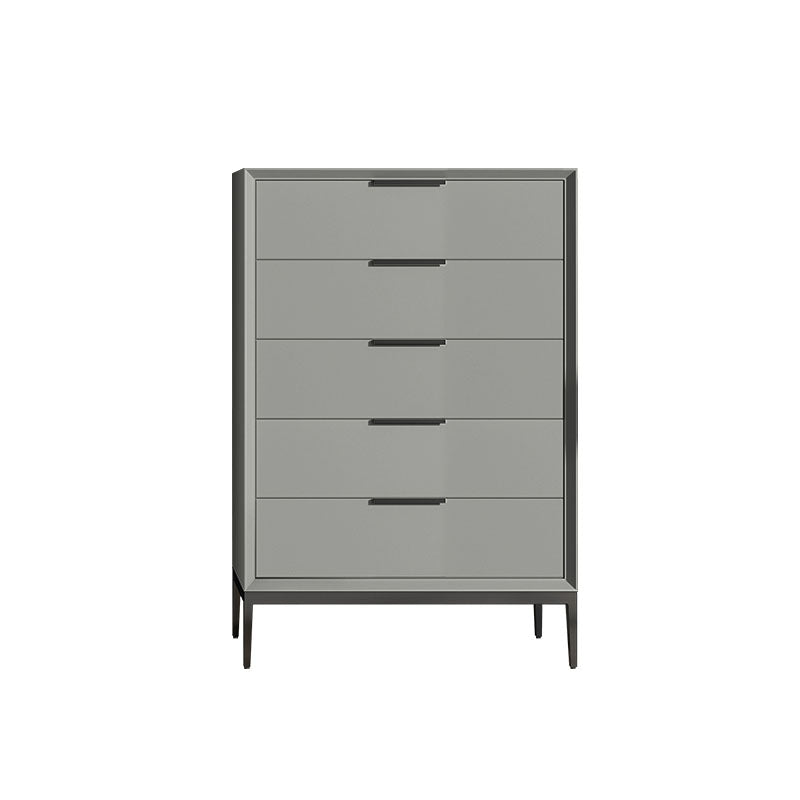 3 / 4 / 5 Drawers Wooden Storage Chest Dresser Modern Style Bedroom Chest 20"L x 16"W x 35"H Dark Gray Clearhalo 'Bedroom Furniture' 'Dressers & Chests' 'dressers_chests' 'furn' 'furn_dressers_chests' 'Furniture' 5471726