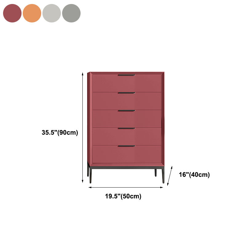 3 / 4 / 5 Drawers Wooden Storage Chest Dresser Modern Style Bedroom Chest Clearhalo 'Bedroom Furniture' 'Dressers & Chests' 'dressers_chests' 'furn' 'furn_dressers_chests' 'Furniture' 5471729